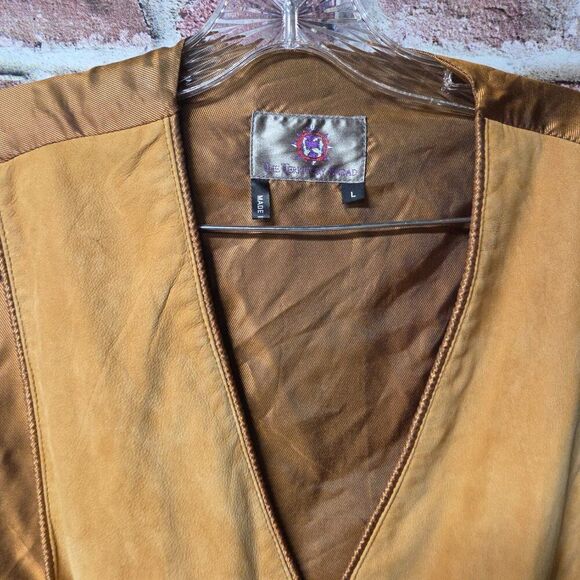 Territory Ahead Suede Vest L | Brown Leather Button Down Western Heritage - Picture 3 of 7